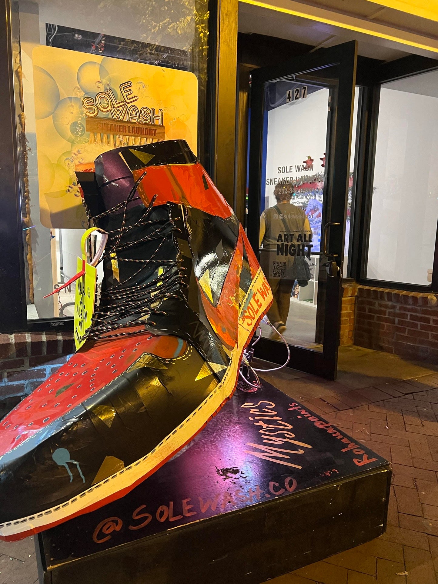 Big Sneaker Art Installation