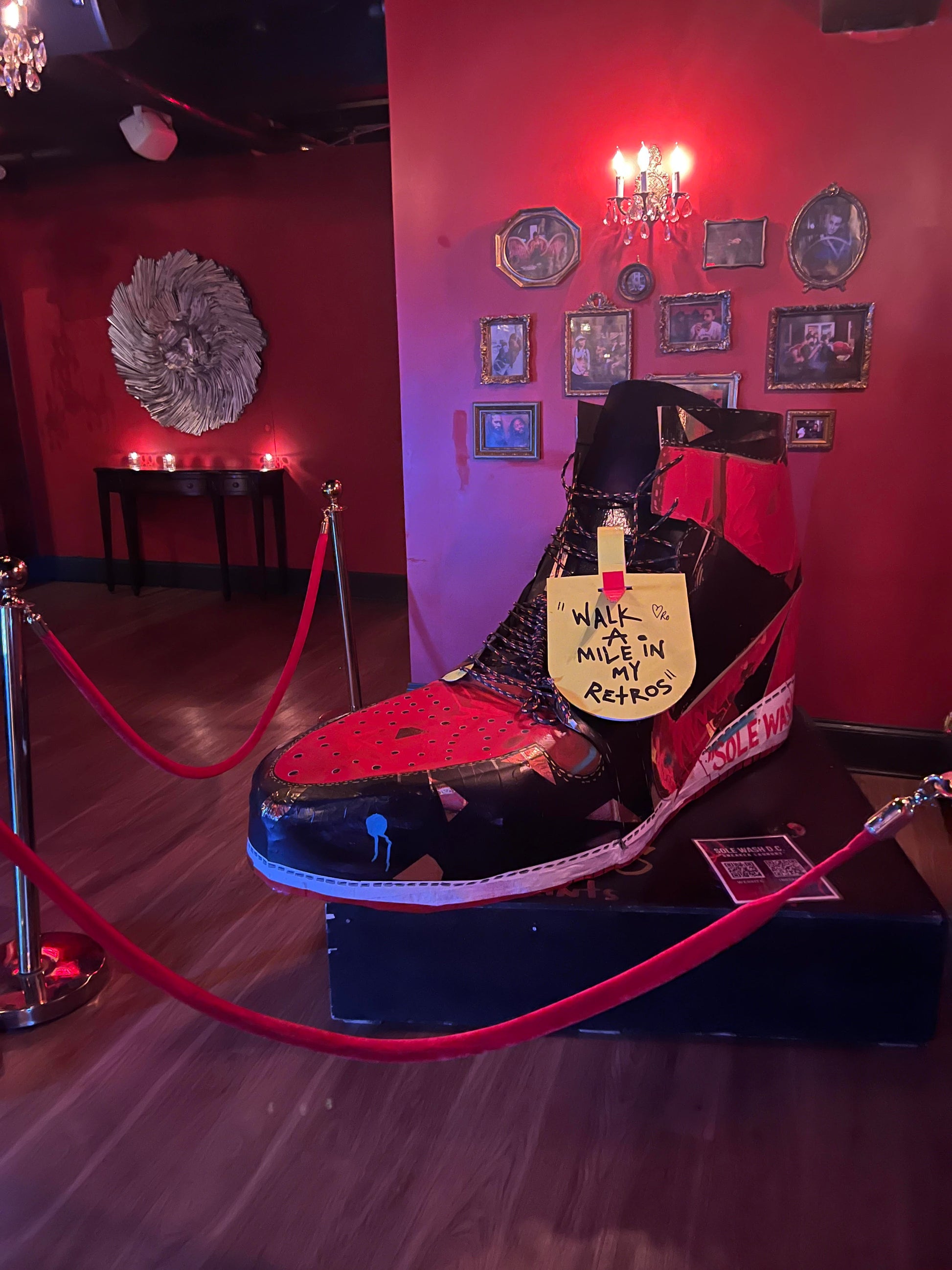 Sneaker Art Installation