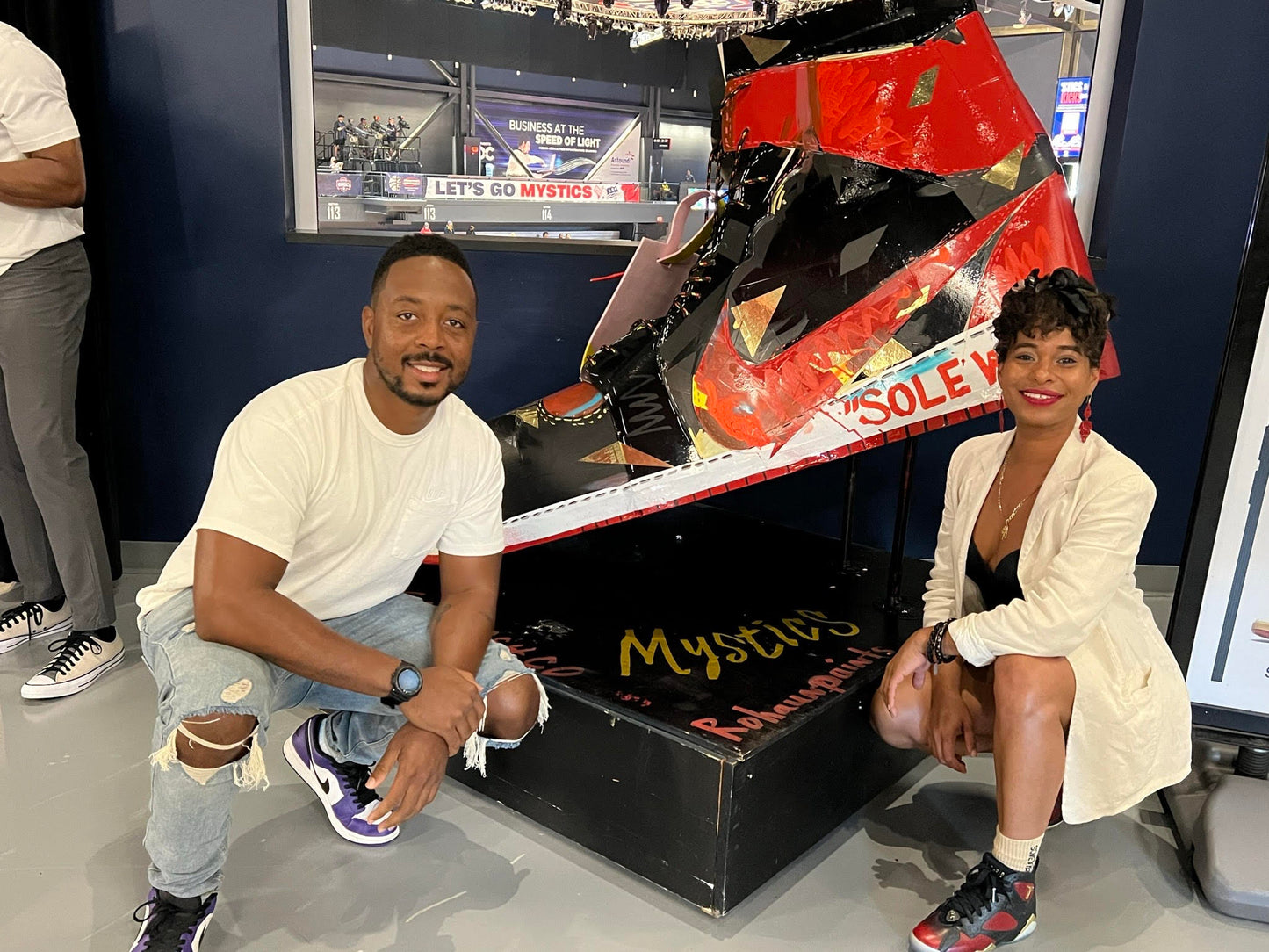 Big Sneaker Art Installation