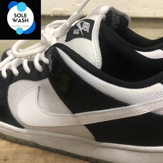 “Sneakers will be Bathed”  Premium Upper, Mid-sole, & Under-Sole   Lace Cleaning  Water and Stain Repellent  Deodorizing